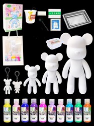 Fluid Bear Handmade DIY Keychain Material Fluid Violent Bear Keychain Pendant New Year's Day Gift Gift