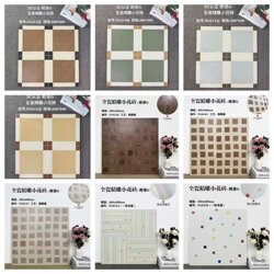 Vintage Style Full Ceramic Finely Carved Patterned Tiles 600X600 for Homestay and Commercial Use, Non-Slip Bathroom and Kitchen Floor Tiles