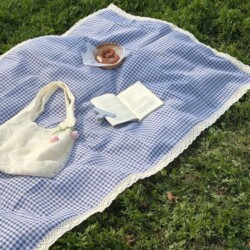 Let's Go on a Picnic Together! Spring Outing Grassland Picnic Mat, Outdoor Moisture-Proof Portable Mat, Camping Ambiance Photo-Taking Essential