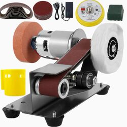 Household Mini Belt Sander, Fully Automatic Electric DIY Polishing Machine, Knife Sharpening Tool, Desktop Sandpaper Grinder