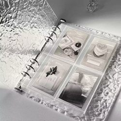 Water Ripple Transparent A5 Crystal Card Album Acrylic 3inch Small Card Idol Fan High-Value Storage Album Binder