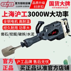 Shanghai Industrial High-Power 3000W Electric Pickaxe, Industrial Grade Heavy-Duty Concrete Demolition Pickaxe for Engineering, Wall Demolition, and Soil Excavation