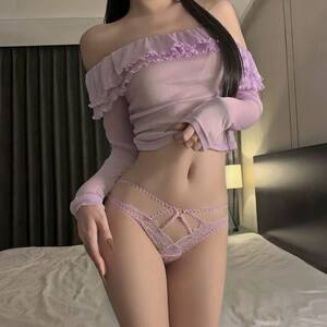
Japanese sexy hollow lace underwear women's low-waist lace-up pure cotton breathable crotch sexy temptation hot triangle underwear