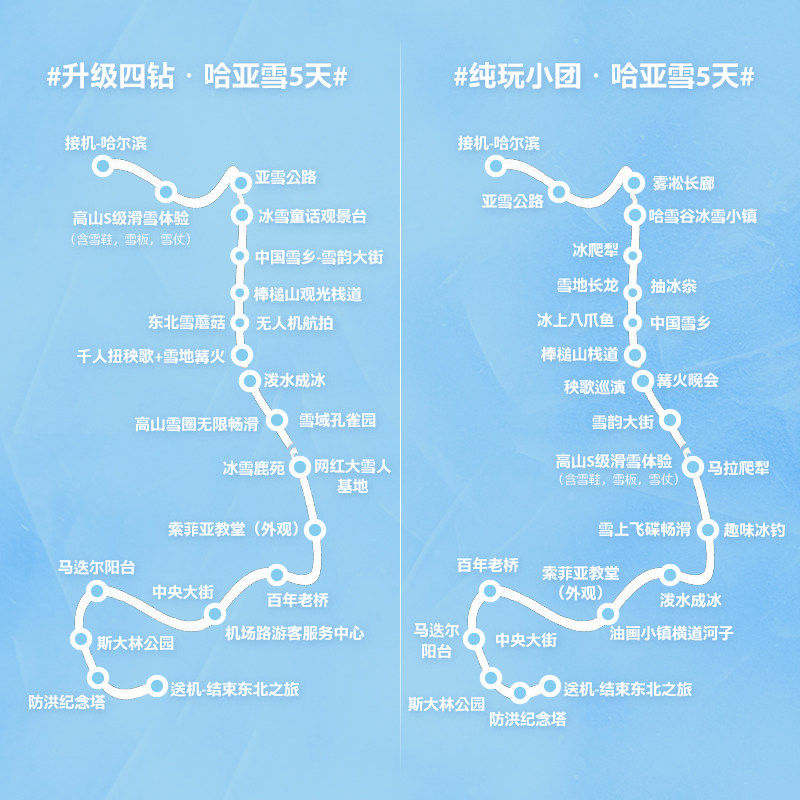 【2-6人纯玩小包团】东北旅游哈尔滨雪乡亚布力5天4晚VIP滑雪航拍