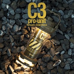 Khonsu/Kongsu C3Pro Tactical Camping Light, High-Brightness Portable Rechargeable Tent Camp Outdoor Flashlight