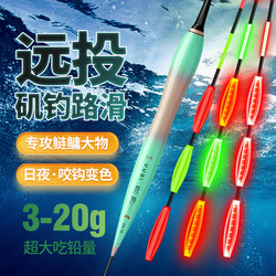Fishing Rod with Sliding Float, Color-Changing Electronic Float, Highly Sensitive, Day and Night Use, Specialized for Targeting Large Carp and Catfish, Luminous Floating Float