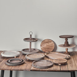 Vintage Distressed Wooden Tray Ornaments, Decorative Props, Photography Props, Decorative Ornaments, Photography Props, Ornaments