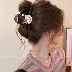 Cute Kt Cat Claw Clip for Women with Thick Hair, 2026 New Summer Style, Back of the Head Shark Clip, High-End Hair Clip, Hair Accessory