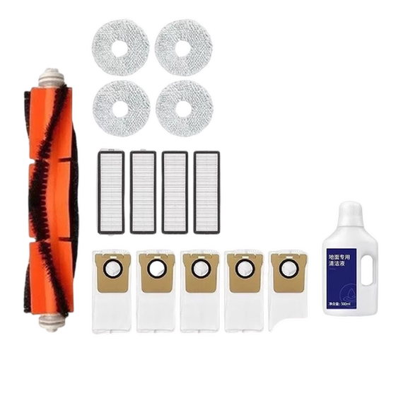 
With Xiaomi Home All-round B101CN/1S/2S Sweeping Robot 2 Filter Mesh Pipe Brush Mopping Wipe Dust Bag Accessories