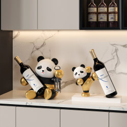 Panda Wine Rack Ornament, Light Luxury High-End Wine Cabinet Decoration, Tv Cabinet, Home Living Room, High-End Feel, 2025 New Model