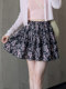 La Chapelle floral skirt for women with high waist slimming 2025 new summer fashion small short skirt A-line skirt
