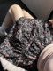 La Chapelle floral skirt for women with high waist slimming 2025 new summer fashion small short skirt A-line skirt
