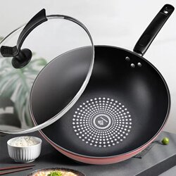 German Crystal Diamond Non-Stick Frying Pan Multi-Functional Non-Stick Cooking Pan Stainless Steel Iron Pan Gas Stove Flat-Bottomed Pan Frying Pan