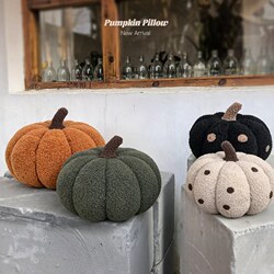 Ins Sofa Throw Pillow for Living Room 2026 New Model Irregular Cream-Style Decorative Pumpkin Cushion for Girls' Ambiance Decor