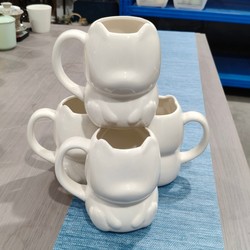 Creative Cat Cup Coffee Cup Couple ins Niche Water Cup Funny High-Value Mug Ceramic Cup