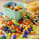 Children's large particle building block table puzzle puzzle assembly multifunctional gaming table puzzle 3 to 6 years old 2025 new model