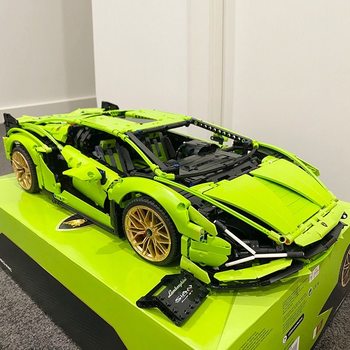 
Assembled sports car building blocks toys mechanical set Lamborghini