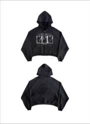Wvast of Cores Washed and Distressed Distressed Zipper Hoodie with a Sense of Restraint