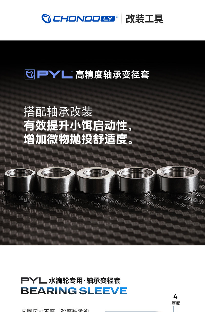 Pyl ベアリングカバー - 7075アルミニウム合金 - Luya フィッシング