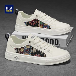
Hailan Home Men's Shoes and Shoes Autumn 2025 New White Shoes Men's Casual Low-top Sports Canvas Shoes Trendy Shoes