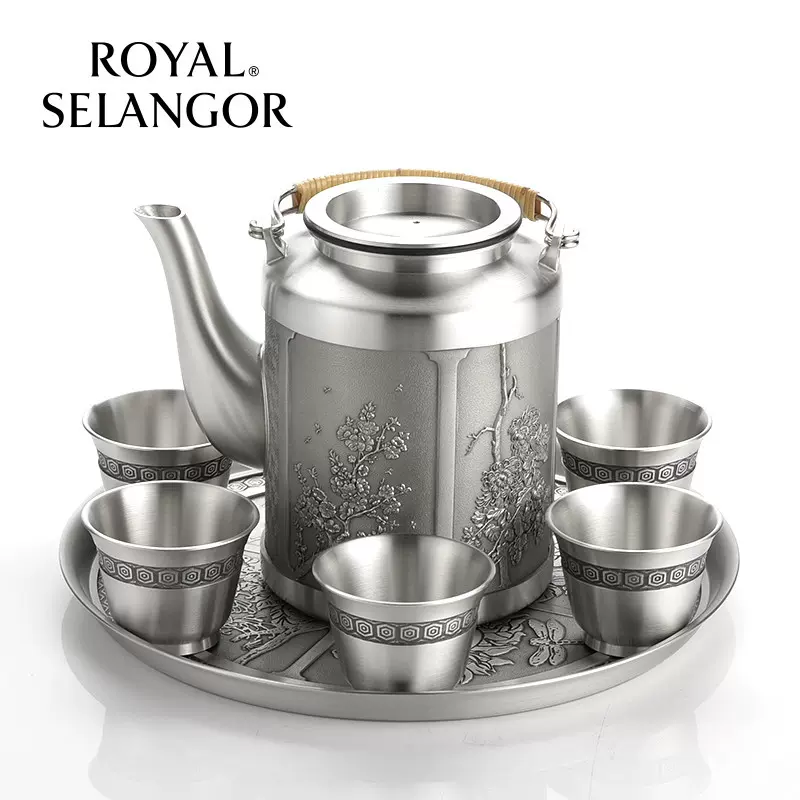 皇家雪兰莪ROYAL SELANGOR皇玺茶具六件套装马来西亚锡器锡制品-Taobao