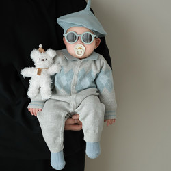 Baby Clothes, Spring Clothes, Newborn Baby Boy Jumpsuits, Full Moon and 100 Days Outing Clothes, Gentleman's Romper, Spring & Fall Styles