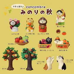 Zakka Japanese-Style Autumn Harvest Persimmon Chestnut Sweet Potato Cat ins Cute Girly Healing Desktop Ornament