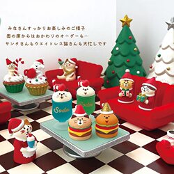 Japanese Zakka Cute Christmas Cat Christmas Tree Snowman Creative ins Trendy Toy Figurine Desktop Ornament Gift