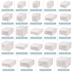 Wardrobe Drawer-Type Storage Box for Household Clothes, Toys, Plastic Transparent Bedside Table Organizer