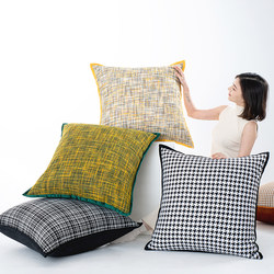 Modern Light Luxury Style Model Room Sofa Living Room Pillow Cover High-End Large Cushion Nordic Style Pillow with Insert