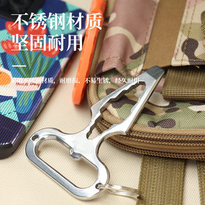 
Factory direct outdoor camping supplies EDC zinc alloy self-defense spikes multi-function tools wrenches