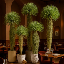 Large-Scale High-End Artificial Green Plant Agave for Indoor Dining and Clothing Store Soft Decoration, Fake Tree Plant Landscaping, Floor-Standing Decoration