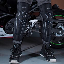 Knee Pads, Motorcycle Riding Protective Gear, Elbow Pads, Autumn and Winter Men's Motorcycle-Specific Protective Equipment, Windproof and Warm Four-Piece Set