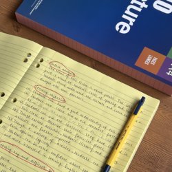 Lecture Colored Pages Thin and Crispy Tearable A4 Notebook for Foreign Trade Students English Exam Preparation Practice Error Correction Notebook