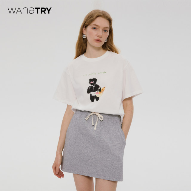 wana try fashionable casual cotton sports skirt summer new short skirt ultra short casual skirt women