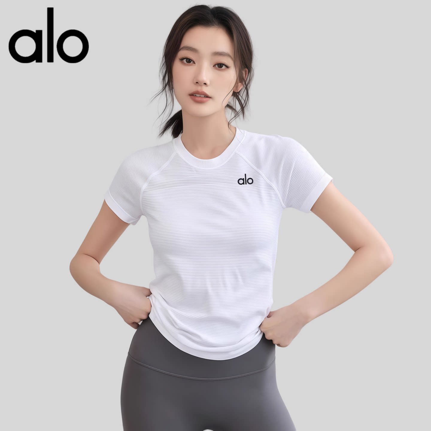 Aio летняя тонкая дышащая спортивная быстросохнущая одежда с короткими рукавами для фитнеса — женская одежда для йоги, топы для тренировок и бега