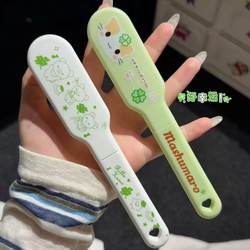 Original Four-Leaf Clover Rilakkuma Comb, Foldable Travel Portable Hair Comb, Student Dormitory Cartoon Folding Comb