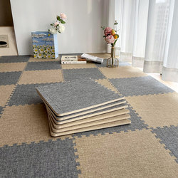 Room Bedside Foam Mat, Floor Mat, Bedroom Carpet, Stain-Resistant, Boys' Dormitory, Full-Cover Puzzle Floor Mat, No Maintenance Required