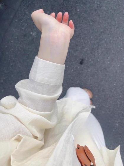 棉麻长袖防晒衬衫女夏季薄款宽松慵懒松弛感外搭衬衣吊带两件套装