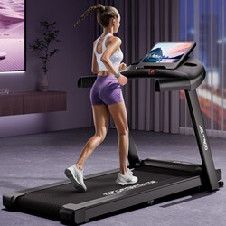 Foldable Gym Led Screen Fitness Equipment Home Electric Treadmill Space-Saving Walking Machine
