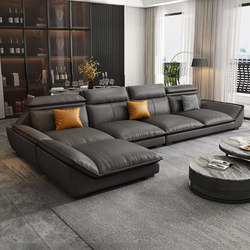 Modern Minimalist New Technology Fabric Sofa for Living Room, Small Apartment, Light Luxury Nordic Style, Three or Four-Seater Latex Fabric Sofa