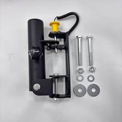 Rack-Mounted Barbell with 360-Degree Rotating Barbell Bar, Storage for Squat Rack Accessories, Gym-Specific Equipment