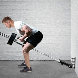 Wall-Mounted Barbell Rack, Barrel Rack, Landmine Rack, Strength Training Deadlift Squat Rack, T-Bar Rowing Machine, Fitness Equipment