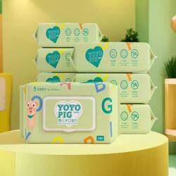 Little Elephant Baby Wet Wipes, Baby Hand, Mouth, and Bottom Wipes, Large Pack for Home Use, Special Wet Wipes for Children's Hands and Mouth