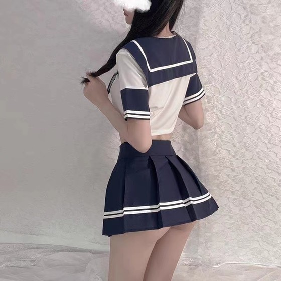 Sexy underwear JK miniskirt sweet pure and cute campus student uniform 2023 new spring and summer pajamas cover
