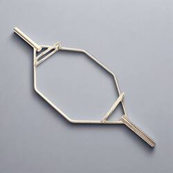 Ring Hard Pull Rod Hexagonal Barbell Six-Sided Ring Barbell Olympic Bar Squat Deadlift Gym Black Silver