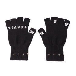【Thome Yuan Yiqi Psyp Same Style】 Be a Devil “Devil” Sanskrit Half-Finger Gloves