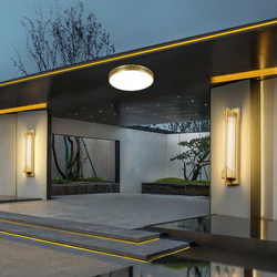 Balcony Lamp, All-Copper Ceiling Lamp, Villa Entrance Lamp, Moisture-Proof and Insect-Proof Corridor Aisle Entrance Lamp, Ceiling Lamp