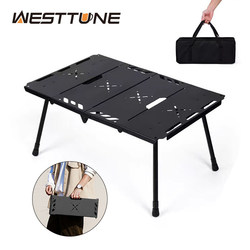 Westtune Outdoor Ultra-Light Foldableing Table Aluminum Alloy Outdoor Portable Liftable Igt Tactical Table Picnic Table