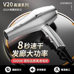 German Hair Dryer for Home and Barber Shop Use, High-Power Negative Ion Hair Care, 4000W Quick-Drying Hot and Cold Air Dryer